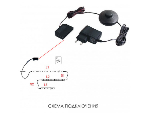 Подсветка для мебели TORINO Комод 4S, 350/800/350 Подсветка для мебели TORINO Комод 4S, 350/800/350
