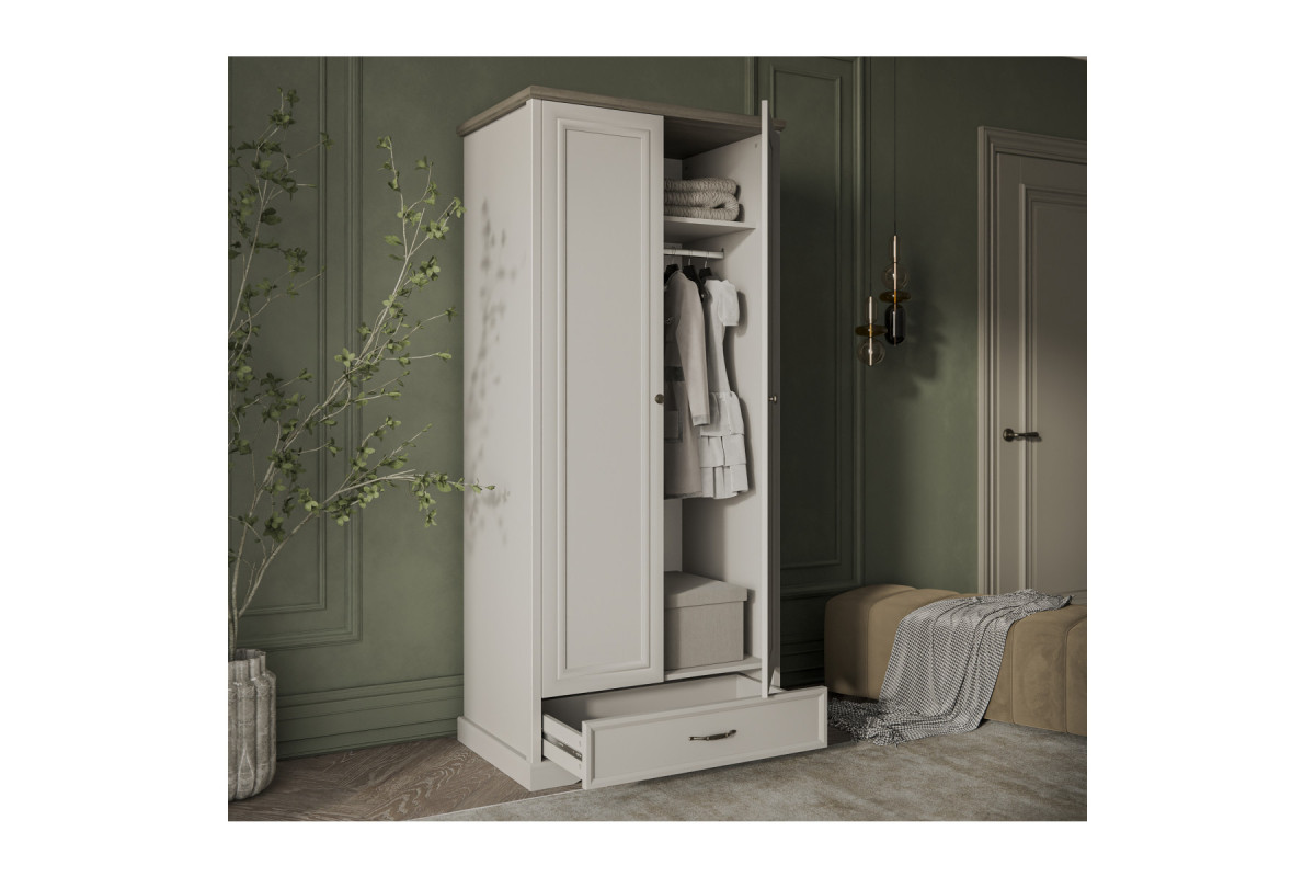 TOSCANA NEW, Шкаф 2DG1S. Цвет ПЕРСИДСКИЙ ЖЕМЧУГ/КАНЬОН TOSCANA NEW, Шкаф 2DG1S. Цвет ПЕРСИДСКИЙ ЖЕМЧУГ/КАНЬОН