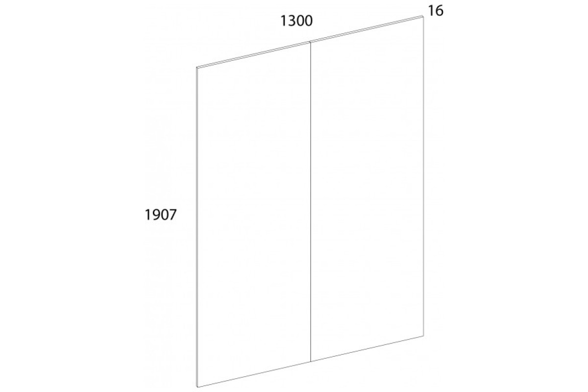 MODERN, Панель стеновая 130 Н. Цвет ДУБ НАВАРРА