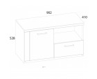 DOORSET, Тумба для обуви 1D1SN. Цвет ДУБ НАВАРРА DOORSET, Тумба для обуви 1D1SN. Цвет ДУБ НАВАРРА