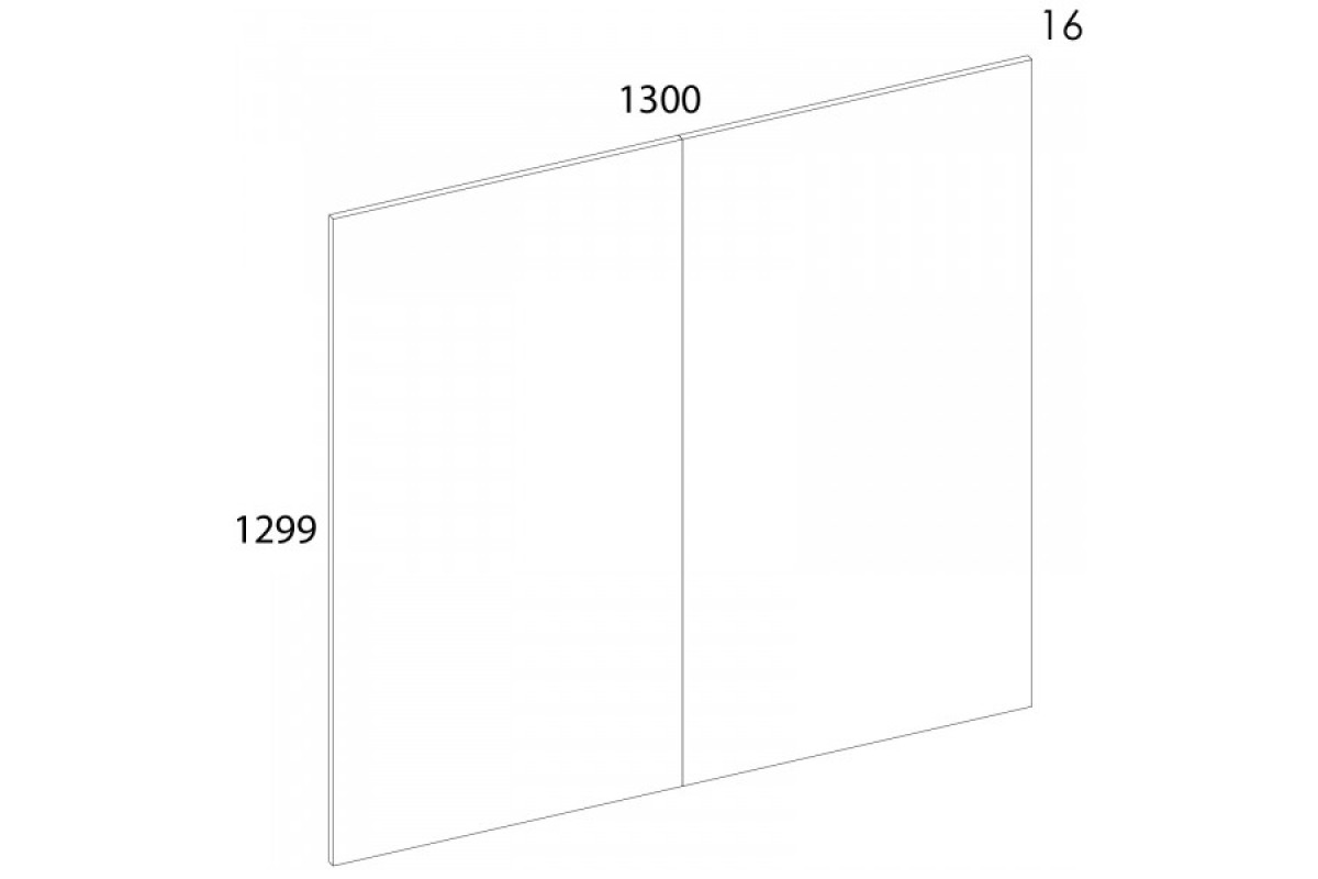 MODERN, Панель стеновая 130. Цвет ДУБ НАВАРРА