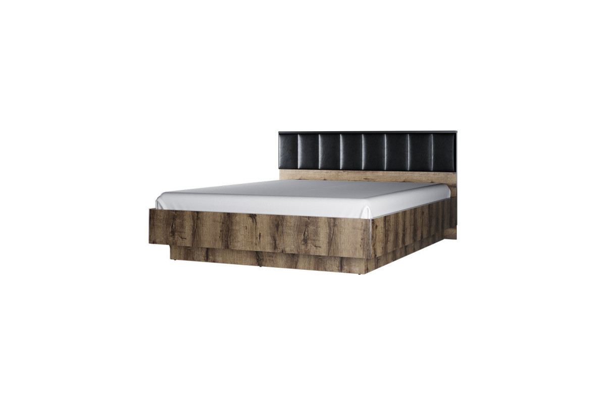 Кровать 160М с подъемником, JAGGER, цвет Дуб монастырский /Черный Кровать 160М с подъемником, JAGGER, цвет Дуб монастырский /Черный
