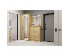 DOORSET, Тумба для обуви 3D. Цвет ДУБ НАВАРРА