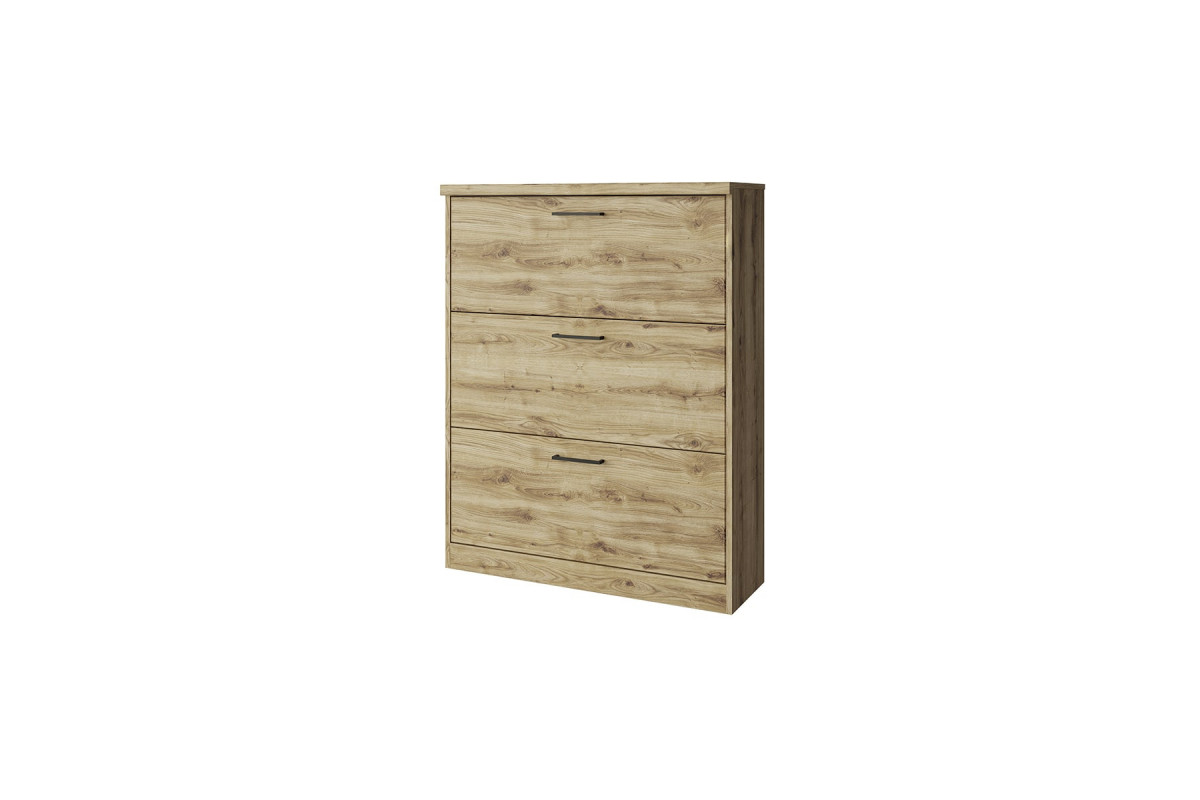 DOORSET, Тумба для обуви 3D. Цвет ДУБ НАВАРРА
