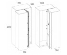 Серия модульных шкафов, Шкаф угловой 100/56. Цвет БЕЛЫЙ