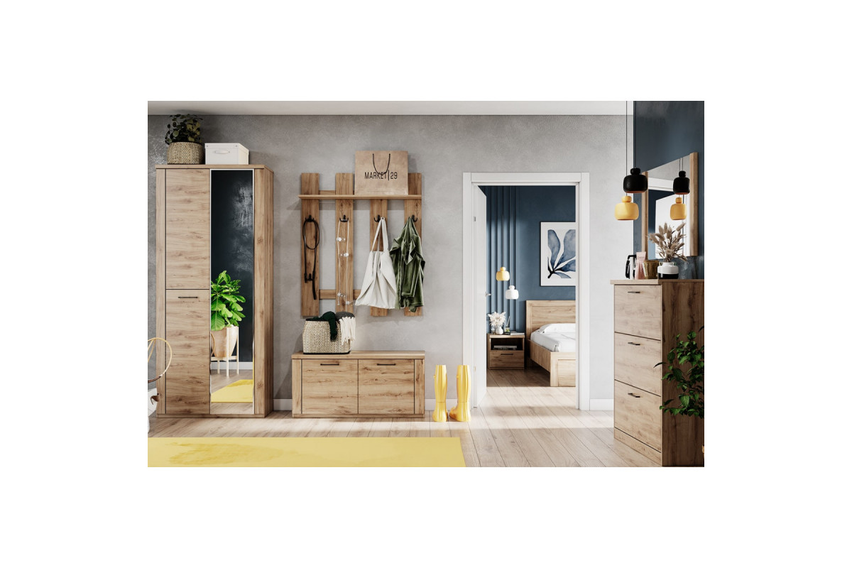 DOORSET, Зеркало навесное 90. Цвет ДУБ НАВАРРА DOORSET, Зеркало навесное 90. Цвет ДУБ НАВАРРА
