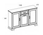 Тумба 3D1S, TIFFANY, цвет вудлайн кремовый Тумба 3D1S, TIFFANY, цвет вудлайн кремовый