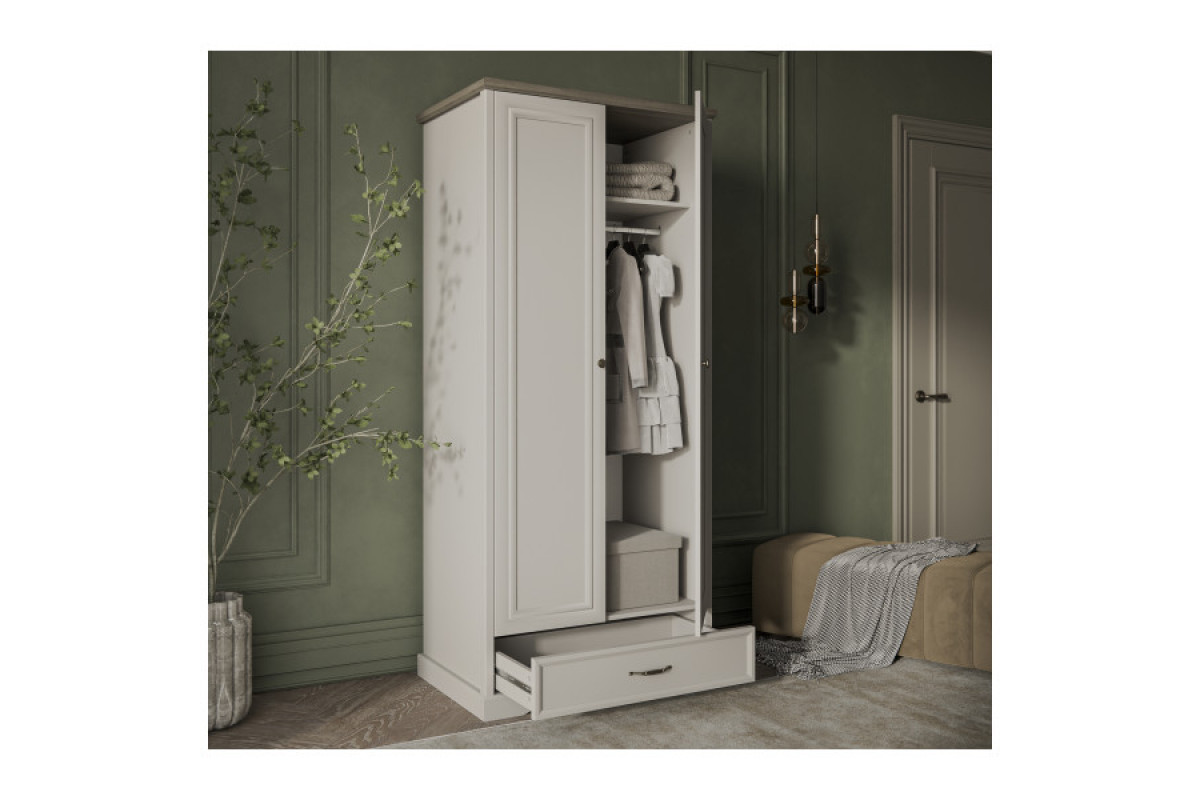 TOSCANA NEW, Шкаф 2DG1S. Цвет ПЕРСИДСКИЙ ЖЕМЧУГ/КАНЬОН TOSCANA NEW, Шкаф 2DG1S. Цвет ПЕРСИДСКИЙ ЖЕМЧУГ/КАНЬОН