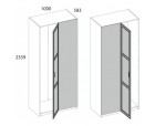 Серия модульных шкафов, Шкаф угловой 100/56. Цвет БЕЛЫЙ / ОРЕХ ЭЛИЯ СВЕТЛЫЙ Серия модульных шкафов, Шкаф угловой 100/56. Цвет БЕЛЫЙ / ОРЕХ ЭЛИЯ СВЕТЛЫЙ