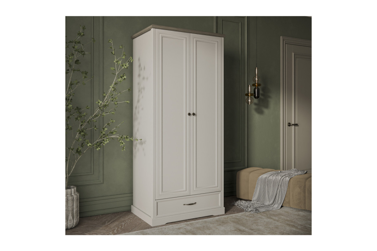 TOSCANA NEW, Шкаф 2DG1S. Цвет ПЕРСИДСКИЙ ЖЕМЧУГ/КАНЬОН TOSCANA NEW, Шкаф 2DG1S. Цвет ПЕРСИДСКИЙ ЖЕМЧУГ/КАНЬОН