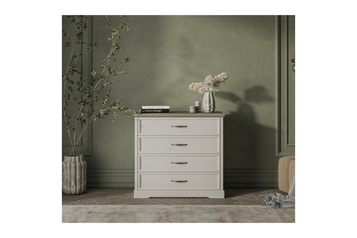 TOSCANA NEW, Комод 4S. Цвет ПЕРСИДСКИЙ ЖЕМЧУГ/КАНЬОН TOSCANA NEW, Комод 4S. Цвет ПЕРСИДСКИЙ ЖЕМЧУГ/КАНЬОН