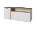 MATEO, Тумба RTV 2DN. Цвет БЕЛЫЙ / ДУБ НАВАРРА MATEO, Тумба RTV 2DN. Цвет БЕЛЫЙ / ДУБ НАВАРРА