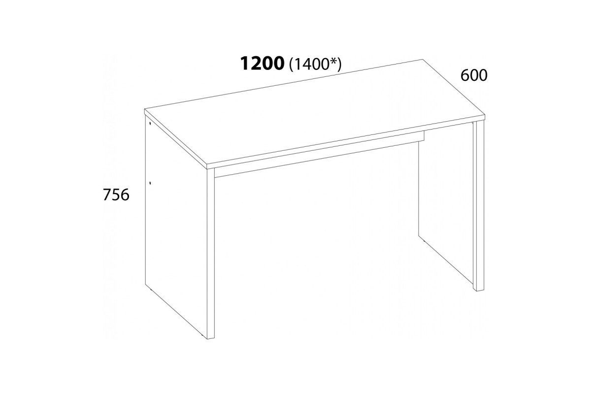 DOORSET, Стол письменный 120. Цвет ДУБ НАВАРРА DOORSET, Стол письменный 120. Цвет ДУБ НАВАРРА