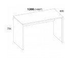 DOORSET, Стол письменный 120. Цвет ДУБ НАВАРРА DOORSET, Стол письменный 120. Цвет ДУБ НАВАРРА