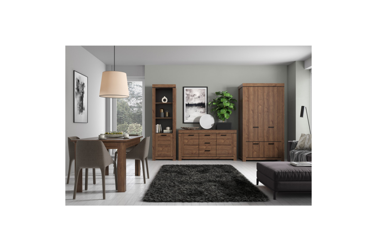 BRASS, Шкаф 4DG. Цвет ДУБ ЭКСПРЕСИВ БРОНЗОВЫЙ