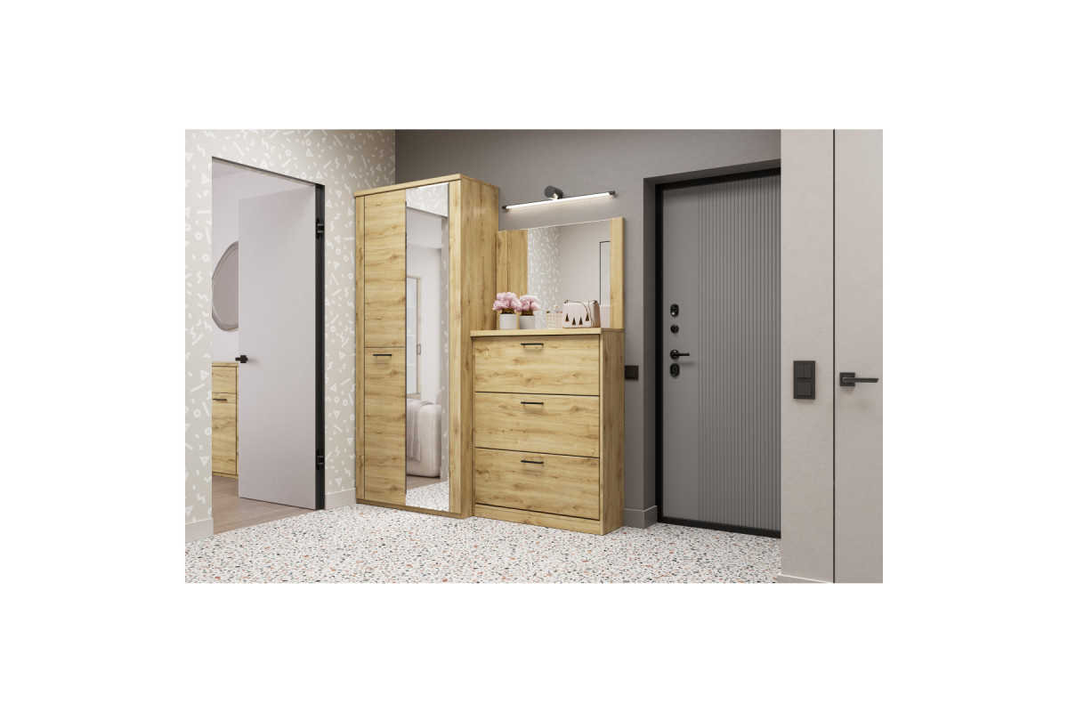 DOORSET, Зеркало навесное 90. Цвет ДУБ НАВАРРА DOORSET, Зеркало навесное 90. Цвет ДУБ НАВАРРА