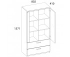 DOORSET, Шкаф 1D2S3N. Цвет ДУБ НАВАРРА DOORSET, Шкаф 1D2S3N. Цвет ДУБ НАВАРРА