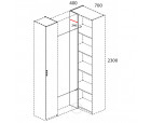 MODERN, Шкаф 1D/K70 Z. Цвет ПЕРСИДСКИЙ ЖЕМЧУГ MODERN, Шкаф 1D/K70 Z. Цвет ПЕРСИДСКИЙ ЖЕМЧУГ