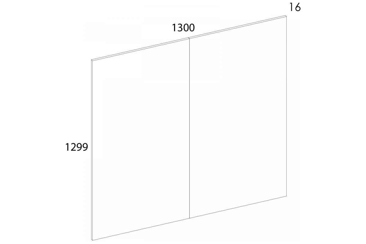 MODERN, Панель стеновая 130. Цвет ДУБ НАВАРРА