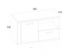 DOORSET, Тумба для обуви 1D1SN. Цвет ДУБ НАВАРРА DOORSET, Тумба для обуви 1D1SN. Цвет ДУБ НАВАРРА