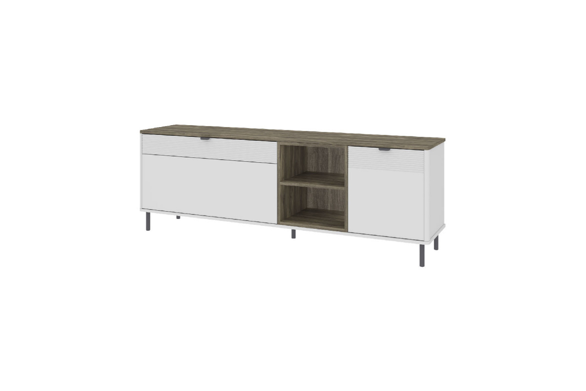 SIMPLE, Тумба RTV 2D1S2N. Цвет БЕЛЫЙ / МОНТЕ / ДЖЕЛАТО SIMPLE, Тумба RTV 2D1S2N. Цвет БЕЛЫЙ / МОНТЕ / ДЖЕЛАТО