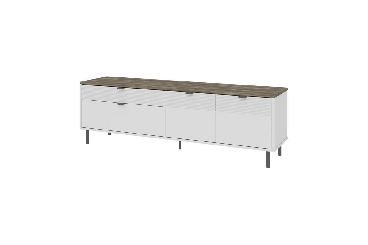 SIMPLE, Тумба RTV 2D2S. Цвет БЕЛЫЙ / МОНТЕ / ДЖЕЛАТО