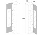 MODERN, Шкаф 1DG Z. Цвет ПЕРСИДСКИЙ ЖЕМЧУГ