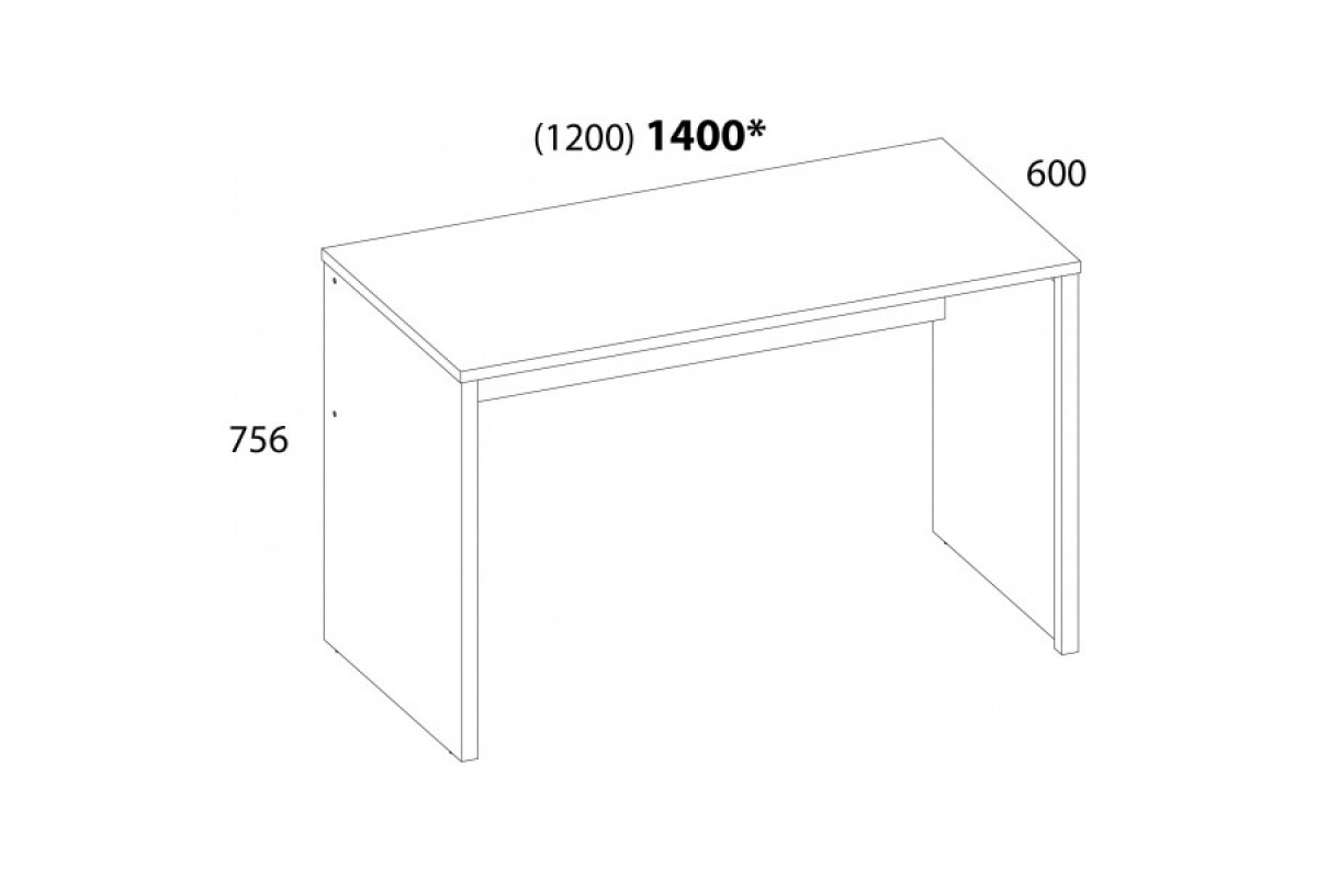 DOORSET, Стол письменный 140. Цвет ДУБ НАВАРРА DOORSET, Стол письменный 140. Цвет ДУБ НАВАРРА