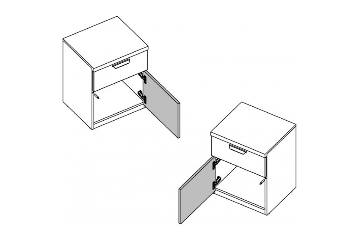 MODERN, Тумба 1D1S. Цвет ПЕРС ЖЕМЧУГ/ИРЛ ЛИКЕР MODERN, Тумба 1D1S. Цвет ПЕРС ЖЕМЧУГ/ИРЛ ЛИКЕР