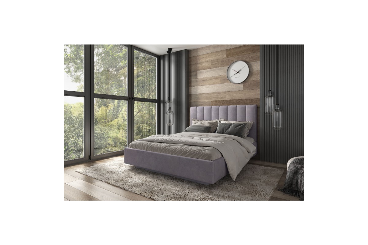 Кровать SABRINA 160 с подъемником. Цвет NEBBY 025