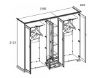 Шкаф 5DG2S Z, TIFFANY, цвет вудлайн кремовый Шкаф 5DG2S Z, TIFFANY, цвет вудлайн кремовый