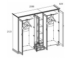 Шкаф 5DG2S Z, TIFFANY, цвет вудлайн кремовый Шкаф 5DG2S Z, TIFFANY, цвет вудлайн кремовый