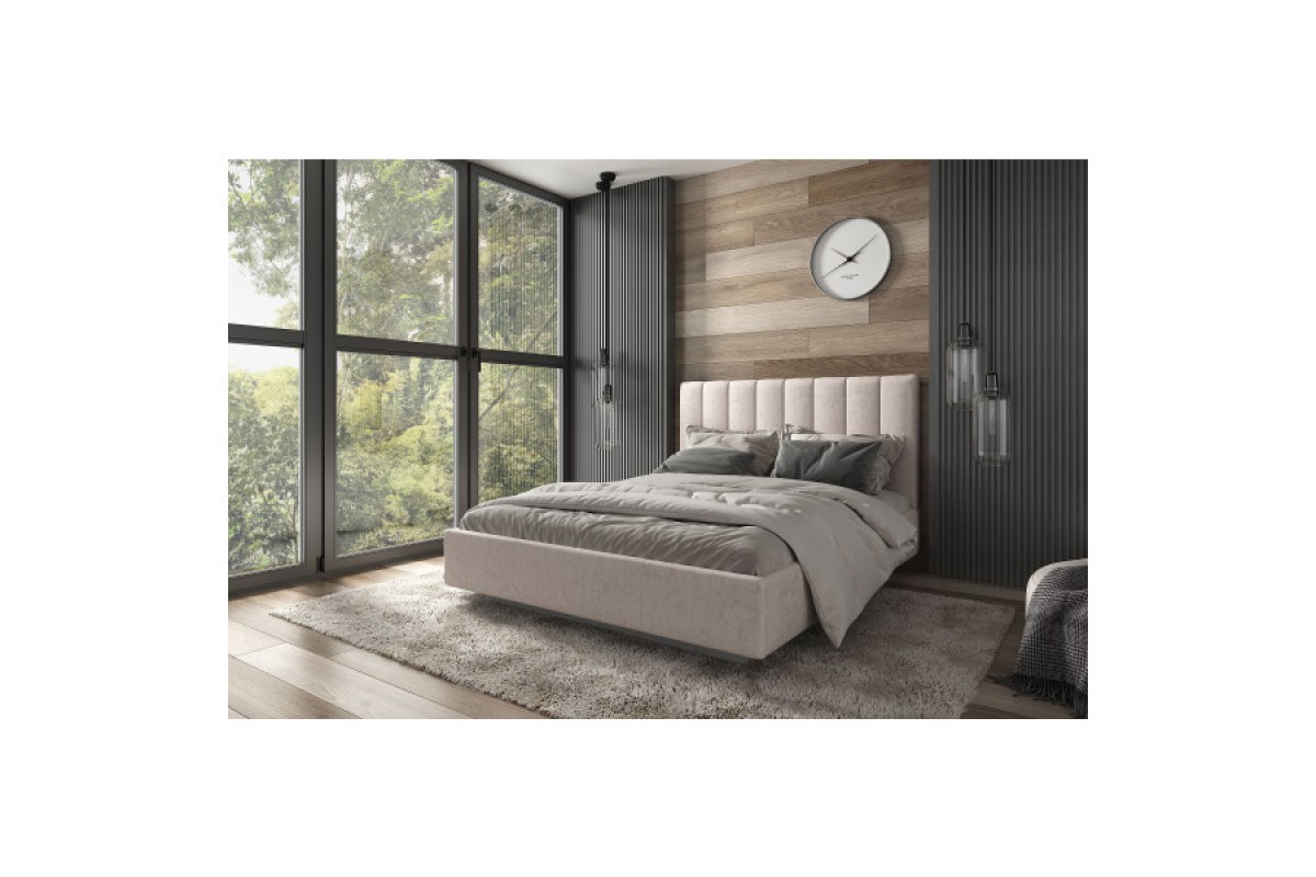 Кровать SABRINA 160 с подъемником. Цвет NEBBY 304