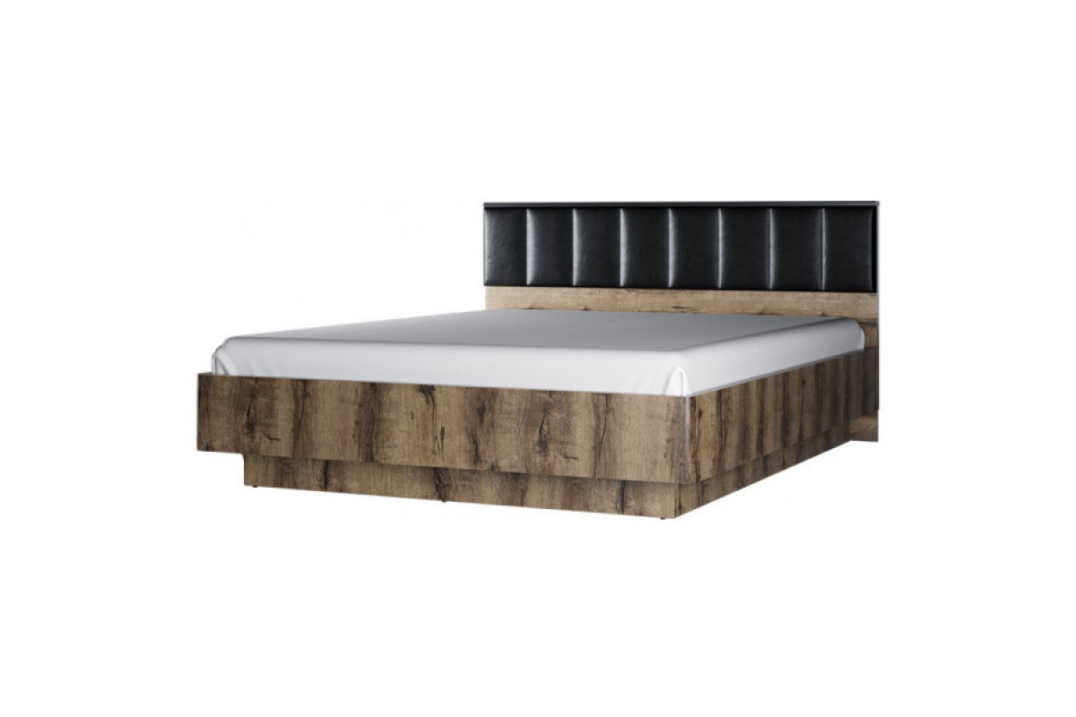Кровать 160М с подъемником, JAGGER, цвет Дуб монастырский /Черный Кровать 160М с подъемником, JAGGER, цвет Дуб монастырский /Черный