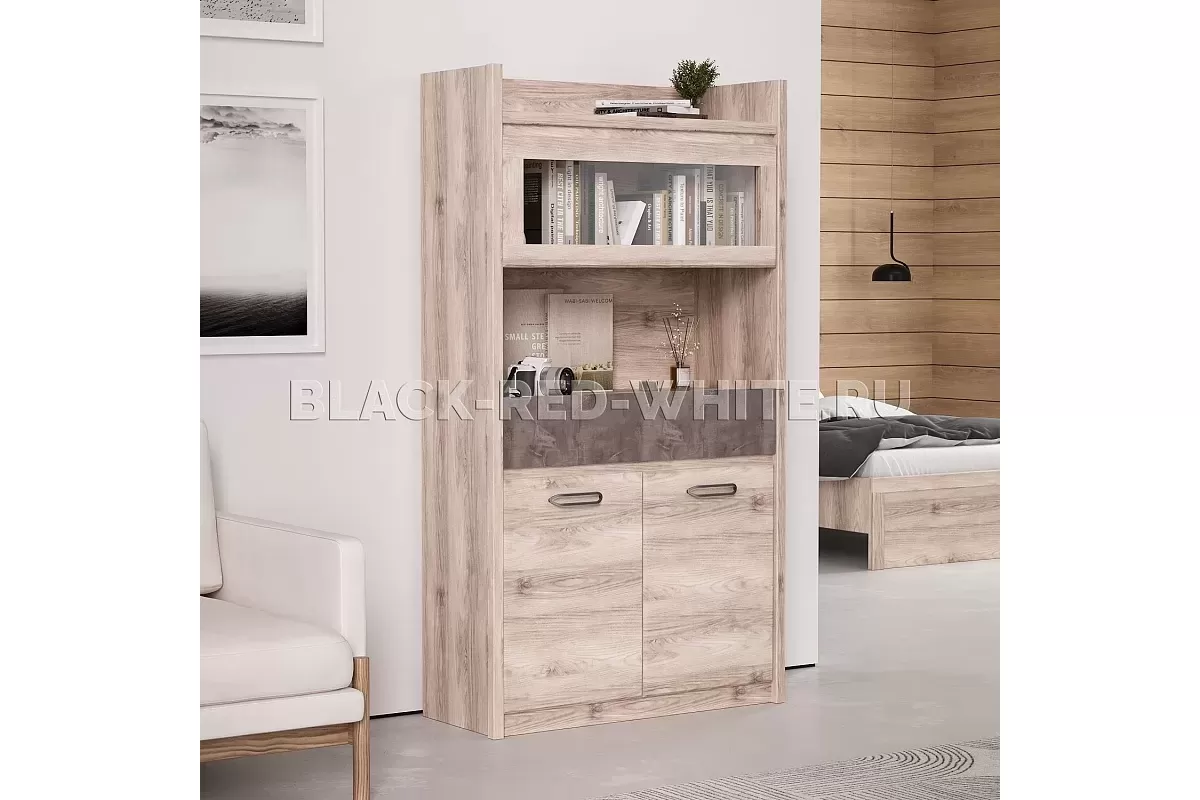 Шкаф с витриной Джаз 1V2D1S Шкаф с витриной Джаз 1V2D1S