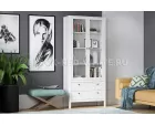 Шкаф-витрина Ева (Хельга) REG2W2S белый