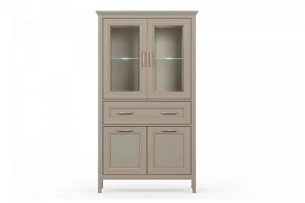 Шкаф-витрина Классик REG2W2D1S/170 с подсветкой Шкаф-витрина Классик REG2W2D1S/170 с подсветкой