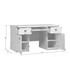 Стол письменный Индиана JBIU2D2S сосна каньон Стол письменный Индиана JBIU2D2S сосна каньон