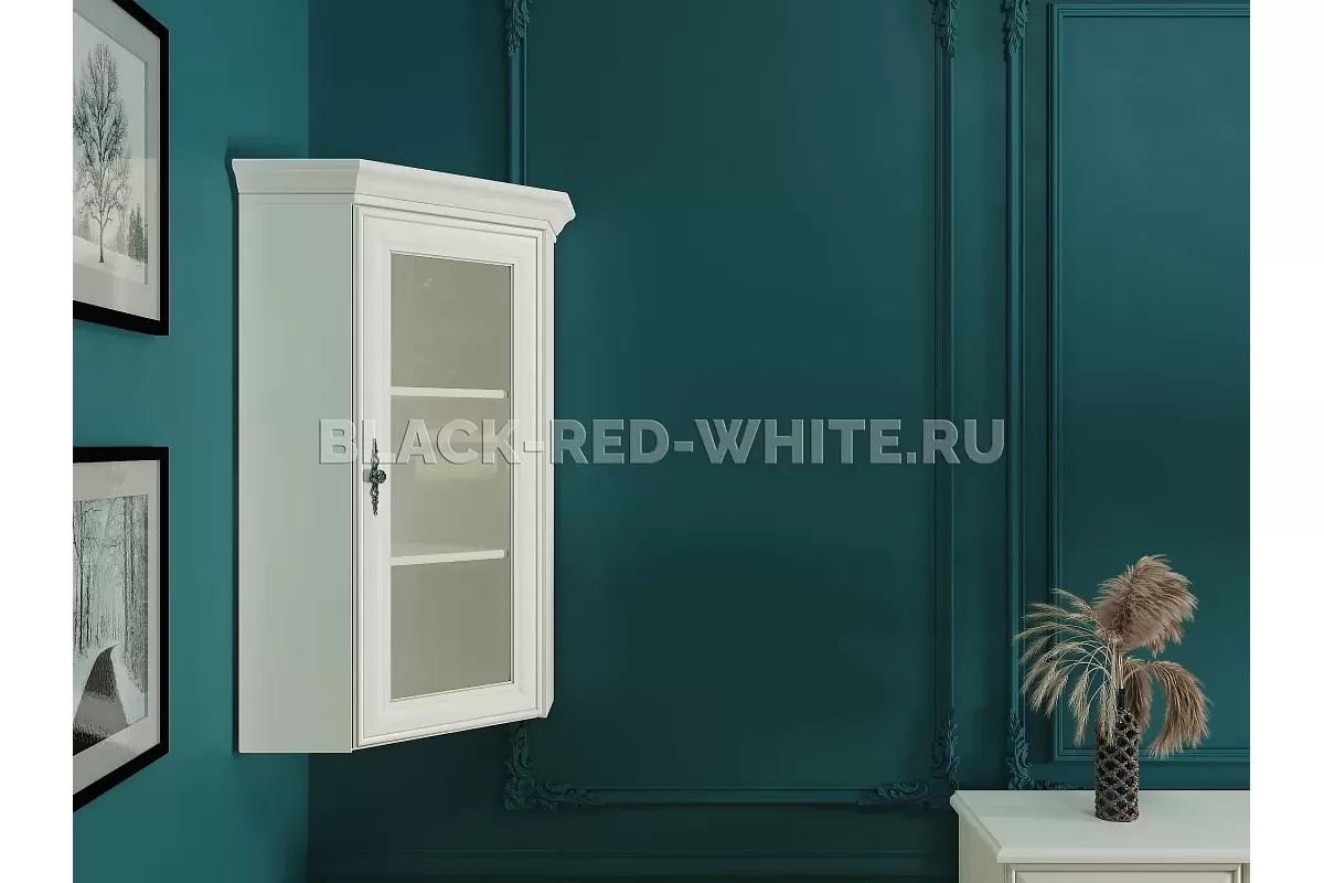 Шкаф верхний с витриной Кентаки NADN1W белый Шкаф верхний с витриной Кентаки NADN1W белый
