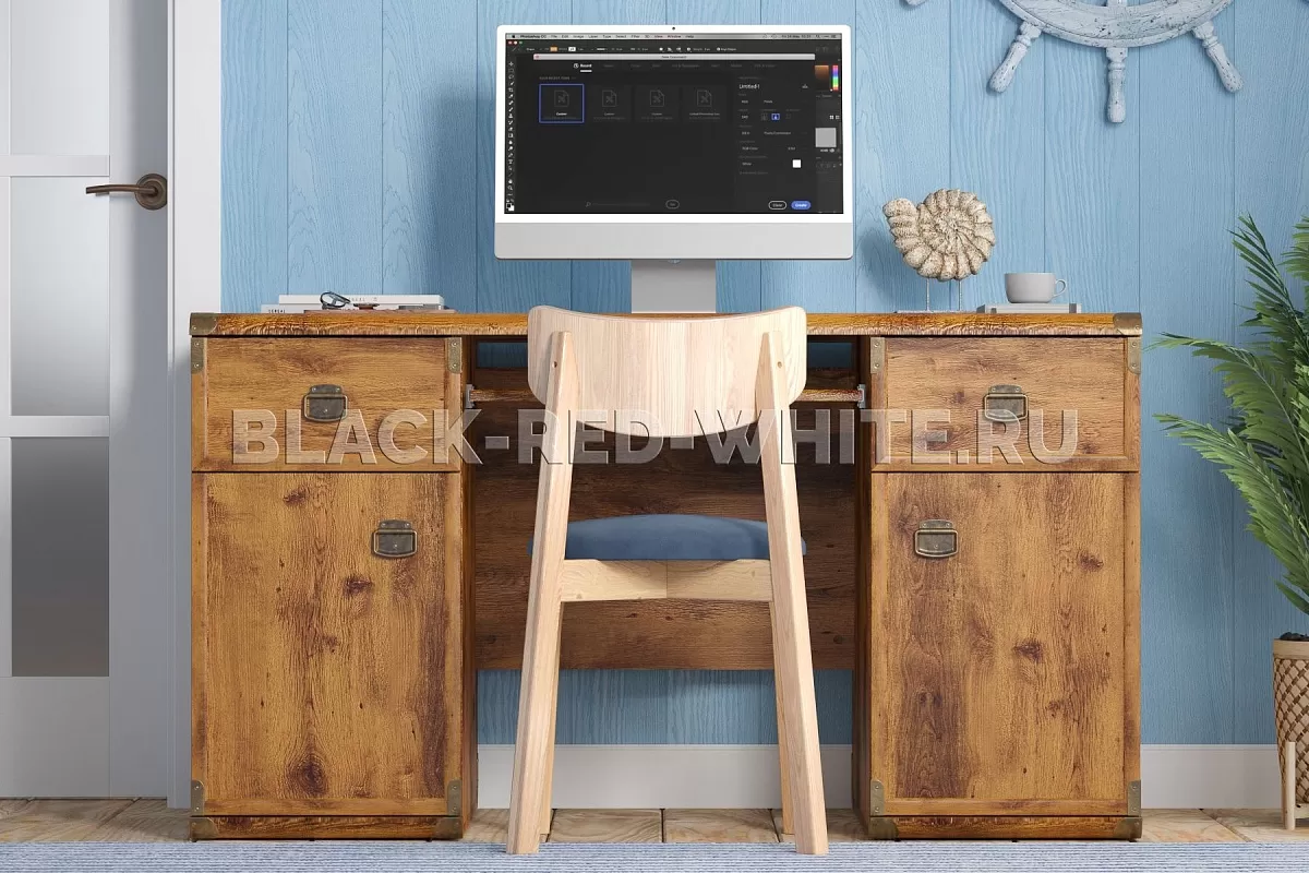 Стол письменный Индиана JBIU2D2S дуб саттер Стол письменный Индиана JBIU2D2S дуб саттер