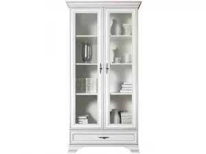 Шкаф с витриной Кентаки REG2W1S белый