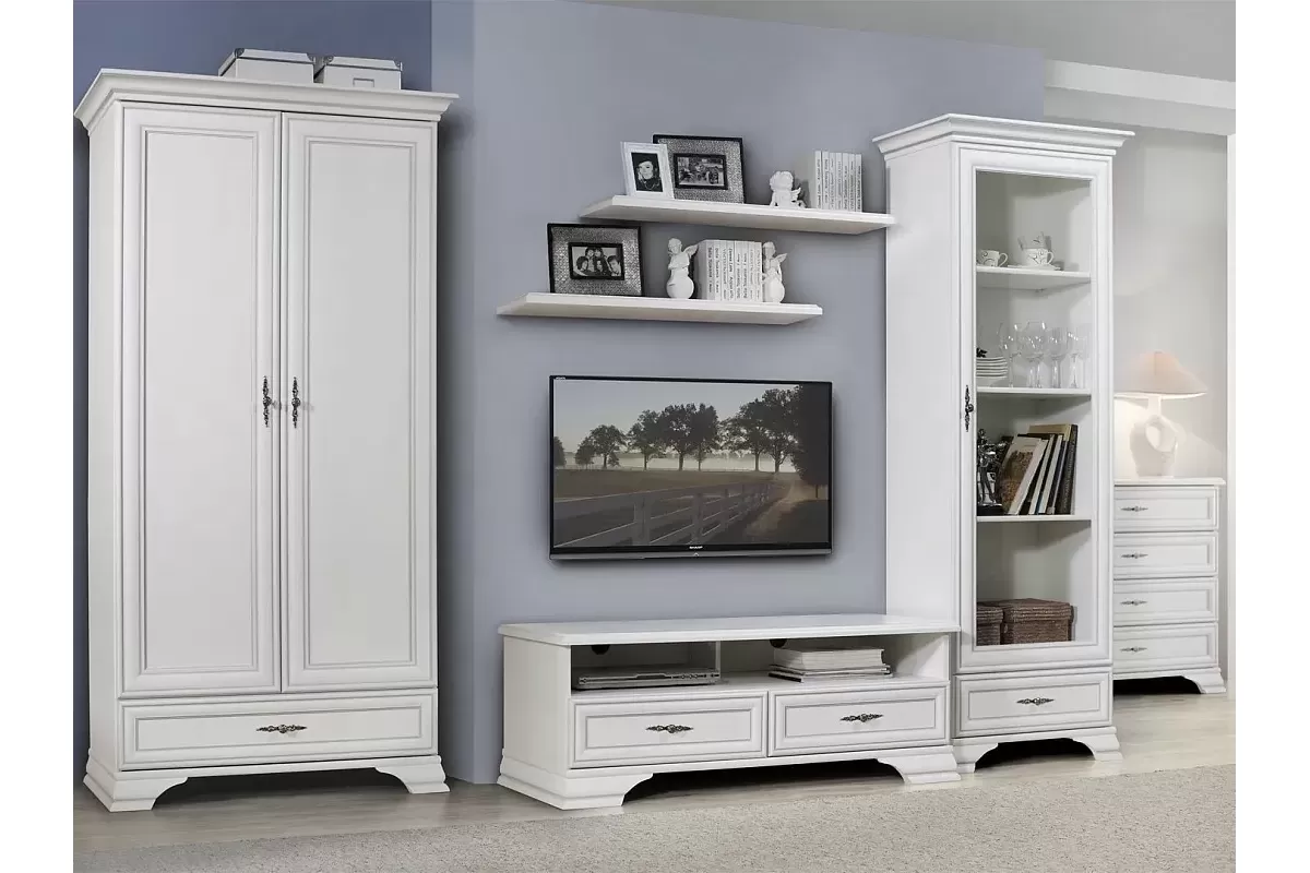 Шкаф-витрина Кентаки REG1W1S белый Шкаф-витрина Кентаки REG1W1S белый
