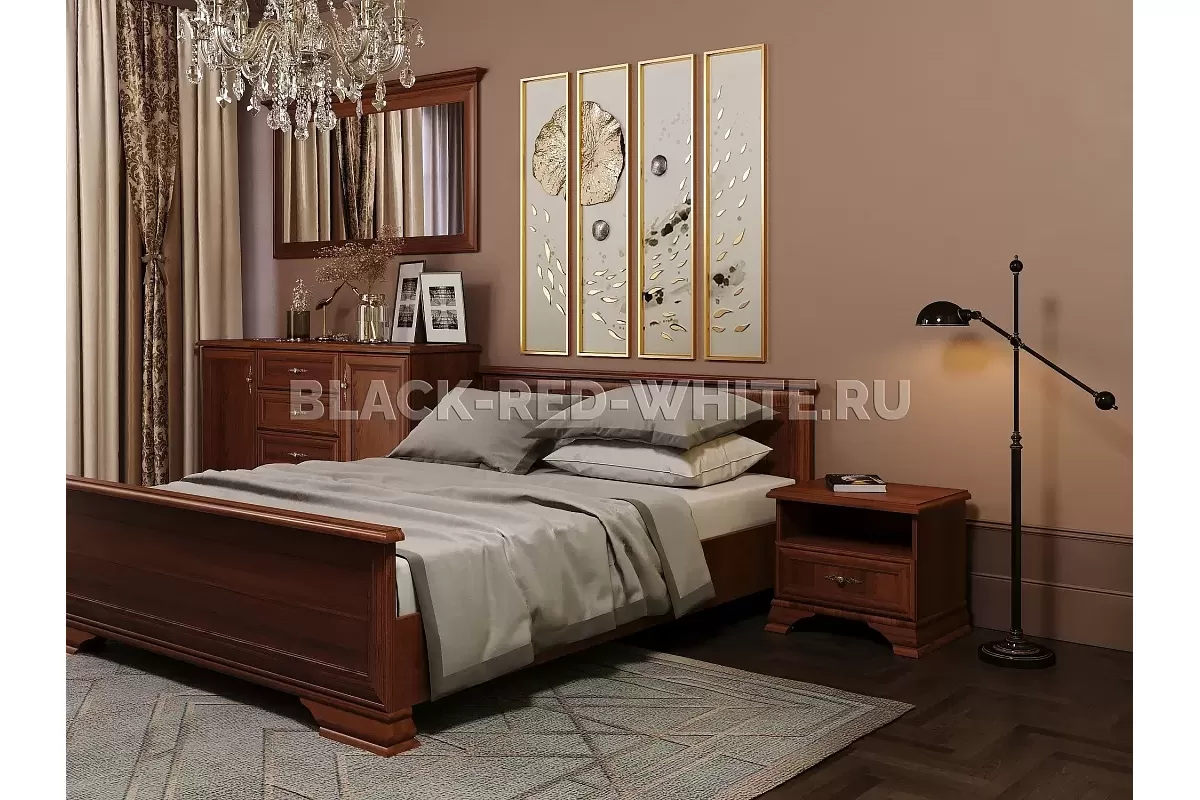 Кровать Кентаки LOZ/160x200 каштан