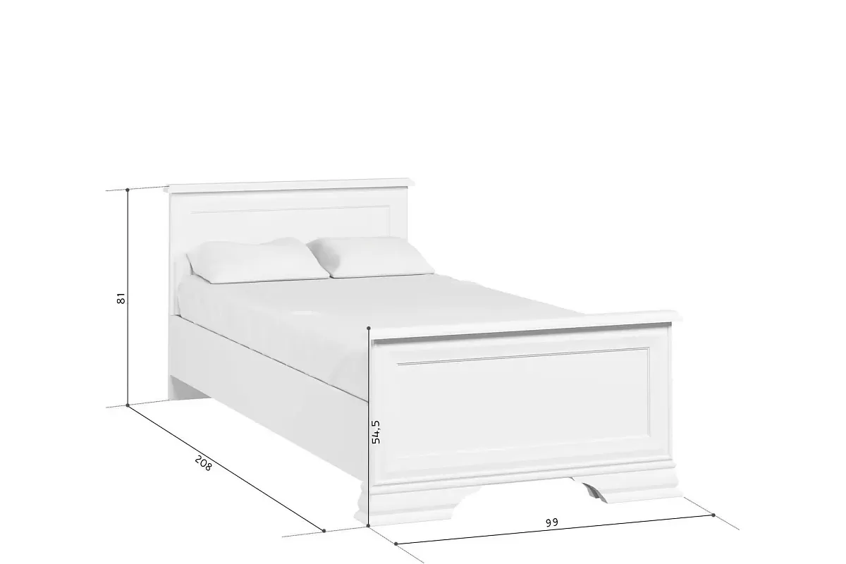 Кровать Кентаки LOZ/90x200 белый Кровать Кентаки LOZ/90x200 белый