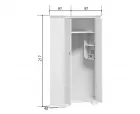 Шкаф угловой Кентаки SZFN2D белый Шкаф угловой Кентаки SZFN2D белый