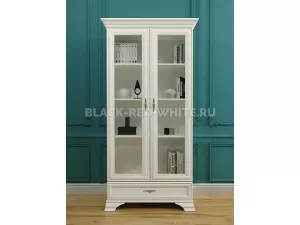 Шкаф с витриной Кентаки REG2W1S белый