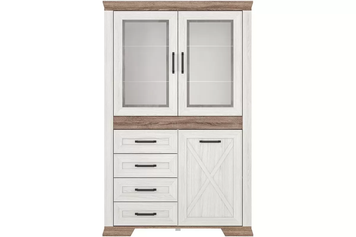 Шкаф с витриной Марсель REG2W1D4S Шкаф с витриной Марсель REG2W1D4S