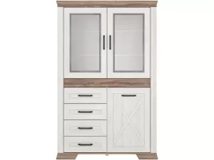 Шкаф с витриной Марсель REG2W1D4S