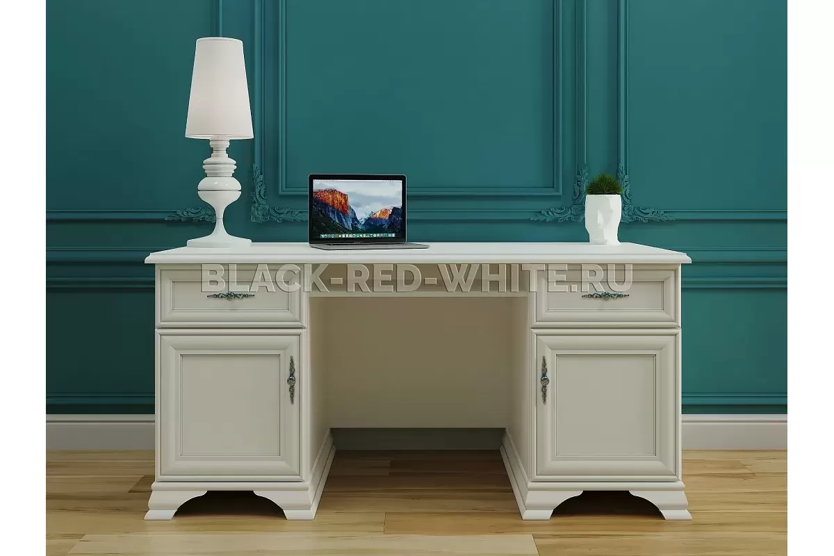 Стол письменный Кентаки BIU2D2S белый