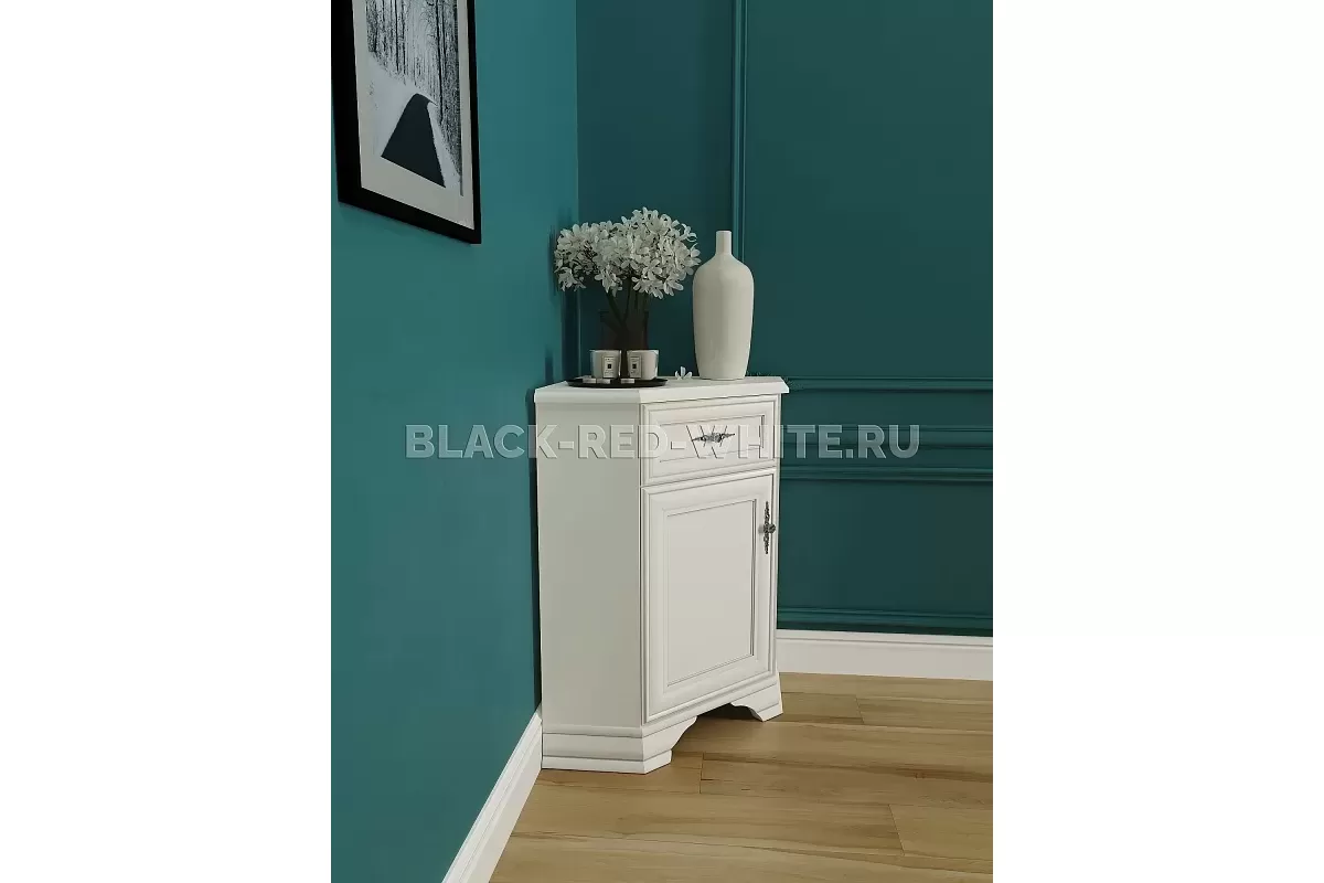 Тумба Кентаки KOMN1D1S/L угловая белый